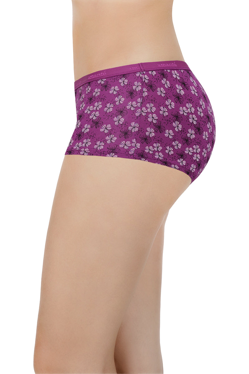 Printed Mid Rise Boyshorts (Pack of 2)