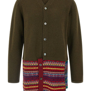 Comme Des Garçons Homme Plus Jacquard Insert Cardigan