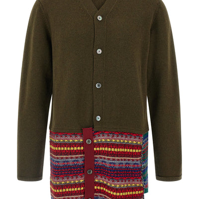 Comme Des Garçons Homme Plus Jacquard Insert Cardigan
