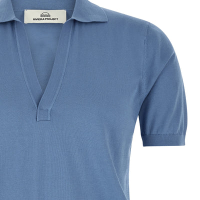 Riviera Project Open Collar Polo Shirt
