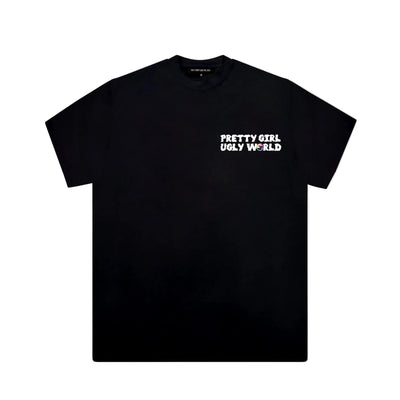 Pretty Girl Ugly World Black T-Shirt