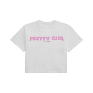 Pretty Girl Ugly World Baby White T-Shirt