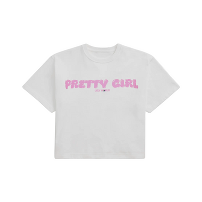 Pretty Girl Ugly World Baby White T-Shirt