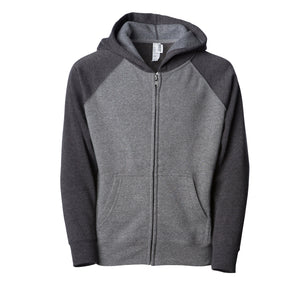 Toddler Lightweight Special Blend Raglan Zip Hood