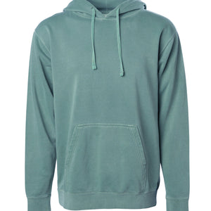 Unisex Midweight Pigment Dye Hooded Pullover