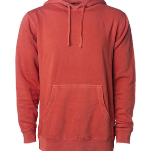 Unisex Midweight Pigment Dye Hooded Pullover