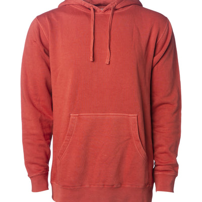 Unisex Midweight Pigment Dye Hooded Pullover