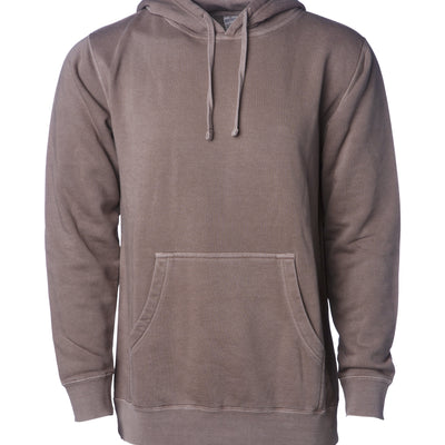 Unisex Midweight Pigment Dye Hooded Pullover