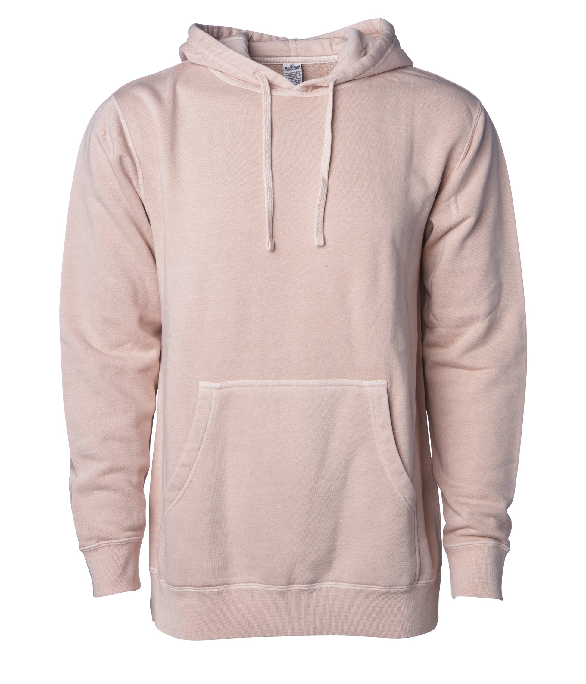Unisex Midweight Pigment Dye Hooded Pullover
