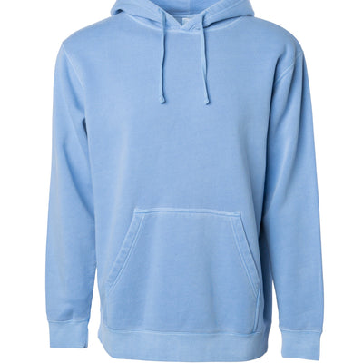 Unisex Midweight Pigment Dye Hooded Pullover