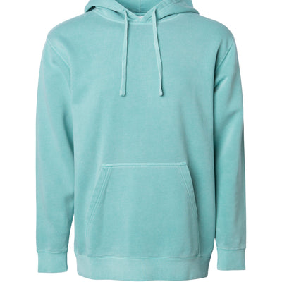 Unisex Midweight Pigment Dye Hooded Pullover