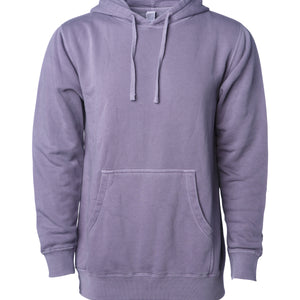 Unisex Midweight Pigment Dye Hooded Pullover