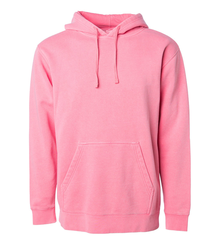 Unisex Midweight Pigment Dye Hooded Pullover