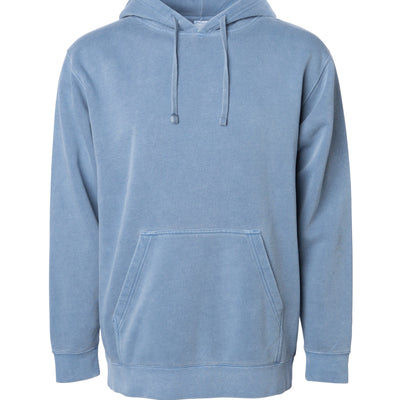 Unisex Midweight Pigment Dye Hooded Pullover