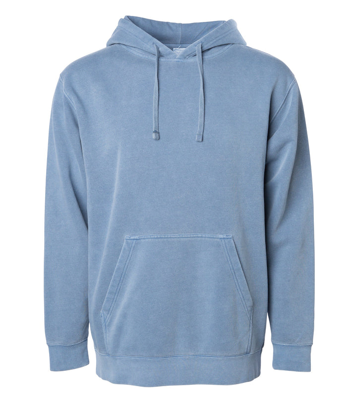 Unisex Midweight Pigment Dye Hooded Pullover