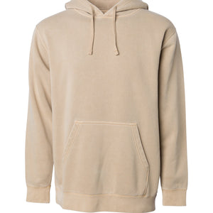 Unisex Midweight Pigment Dye Hooded Pullover