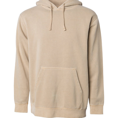 Unisex Midweight Pigment Dye Hooded Pullover