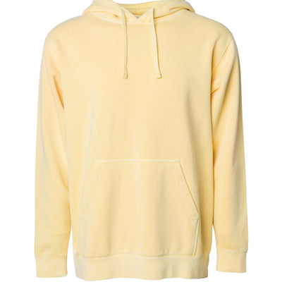 Unisex Midweight Pigment Dye Hooded Pullover