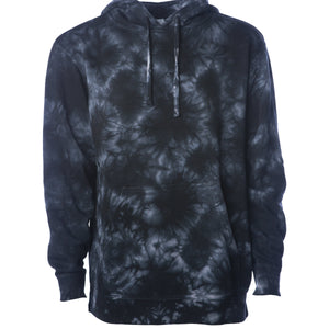Unisex Midweight Tie Dye Hooded Pullover