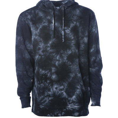 Unisex Midweight Tie Dye Hooded Pullover