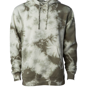 Unisex Midweight Tie Dye Hooded Pullover