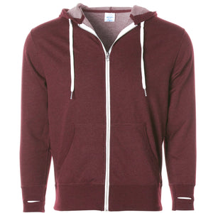 Unisex Heather French Terry Zip Hooded Sweatshirt