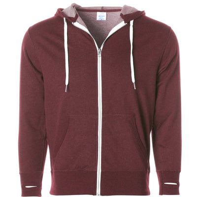 Unisex Heather French Terry Zip Hooded Sweatshirt