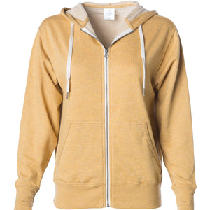 Unisex Heather French Terry Zip Hooded Sweatshirt