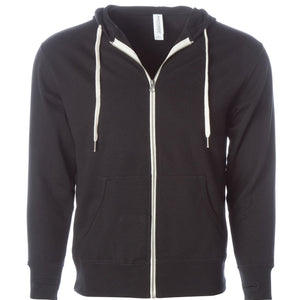 Unisex Heather French Terry Zip Hooded Sweatshirt