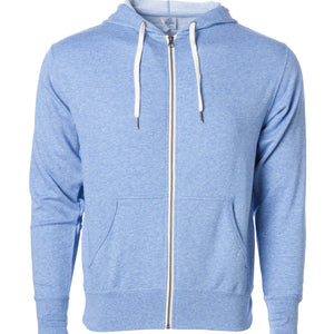 Unisex Heather French Terry Zip Hooded Sweatshirt