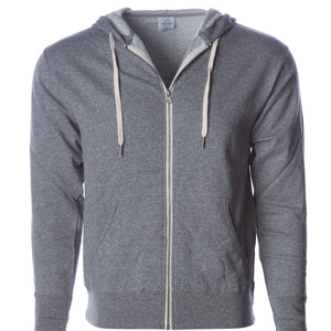 Unisex Heather French Terry Zip Hooded Sweatshirt