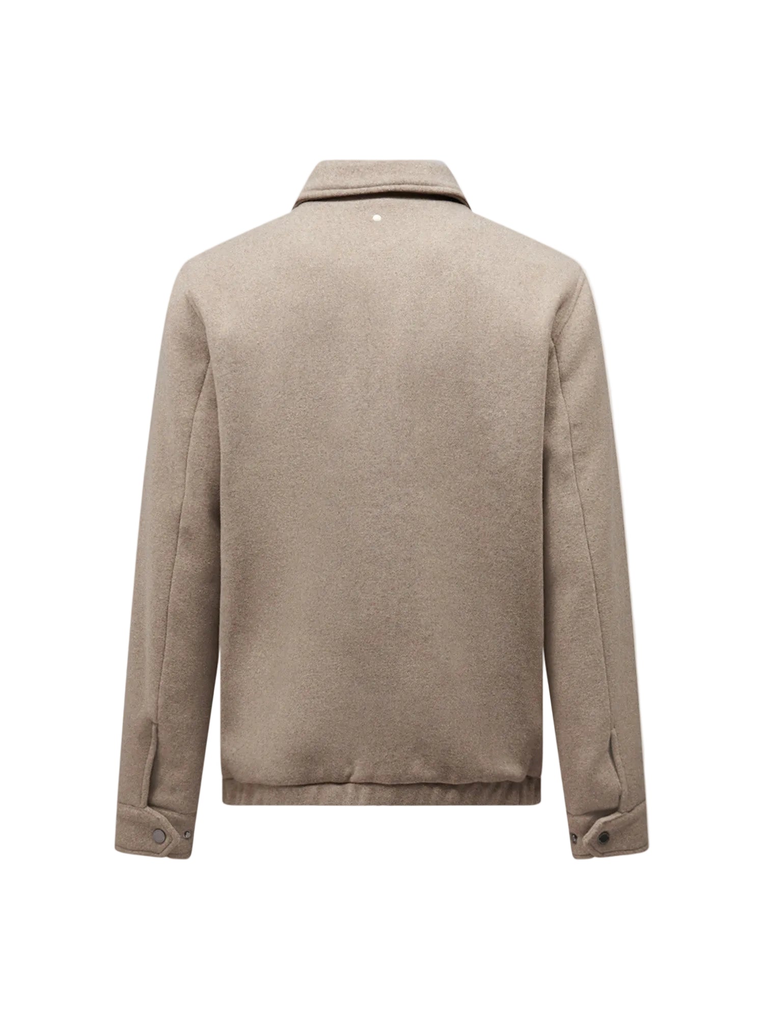 Peckham Rye Wool Blend Simply Taupe Bomber Jacket