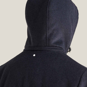 Peckham Rye Wool Blend Dark Sapphire Navy Padded Parka Jacket