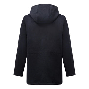 Peckham Rye Wool Blend Dark Sapphire Navy Padded Parka Jacket