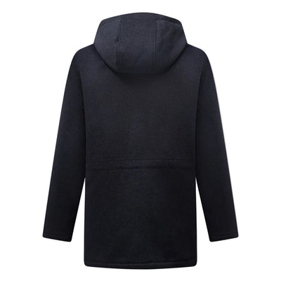 Peckham Rye Wool Blend Dark Sapphire Navy Padded Parka Jacket