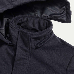 Peckham Rye Wool Blend Dark Sapphire Navy Padded Parka Jacket