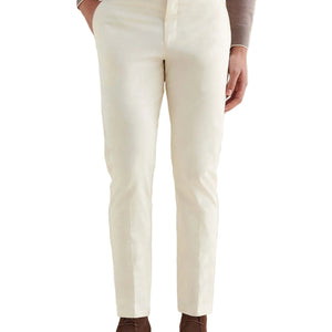 Peckham Rye Stretch Egret Cotton Trouser