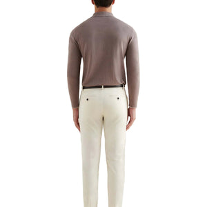Peckham Rye Stretch Egret Cotton Trouser