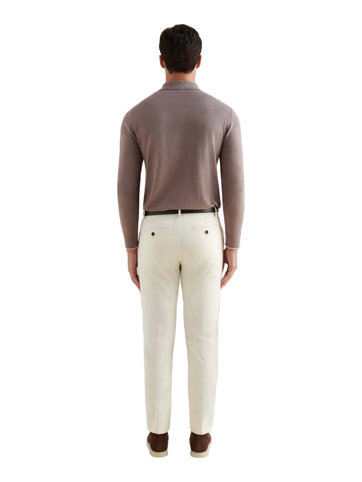Peckham Rye Stretch Egret Cotton Trouser