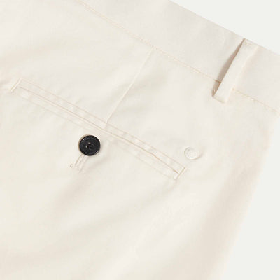 Peckham Rye Stretch Egret Cotton Trouser