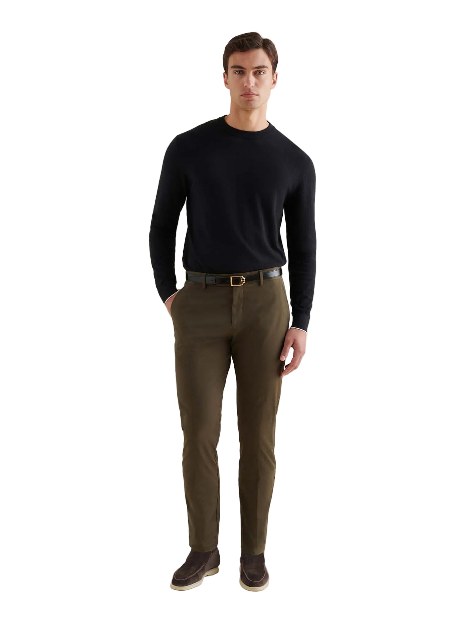 Peckham Rye Stretch Sea Turtle Cotton Trousers