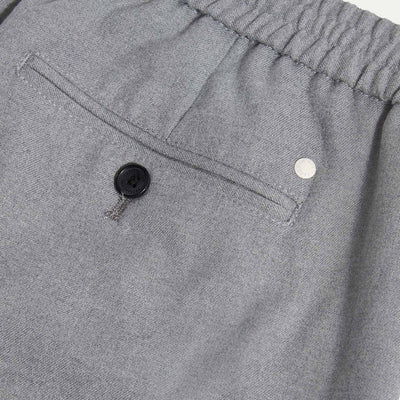 Peckham Rye Flannel Light Grey Marl Tech Drawstring Trousers