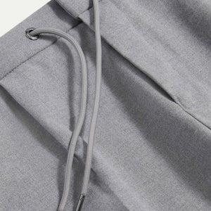 Peckham Rye Flannel Light Grey Marl Tech Drawstring Trousers