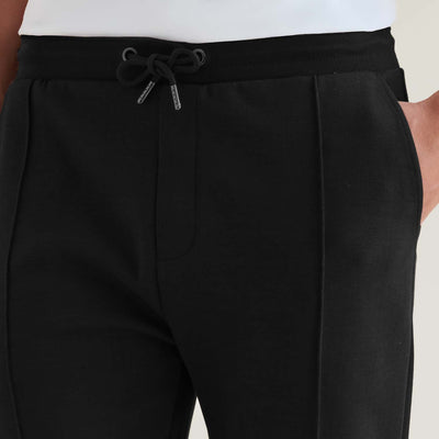 Peckham Rye Interlock Black Sweatpants