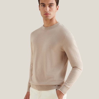 Peckham Rye Knit Simply Taupe Crewneck