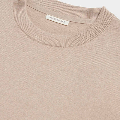 Peckham Rye Knit Simply Taupe Crewneck