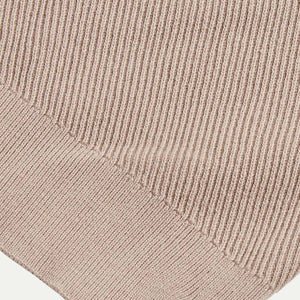 Peckham Rye Cotton Blend Rib Knit Simply Taupe 1/4 Zip