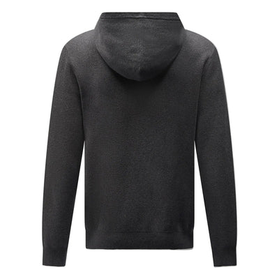 Peckham Rye Milano Knit Charcoal Grey Zip-Up Hoodie