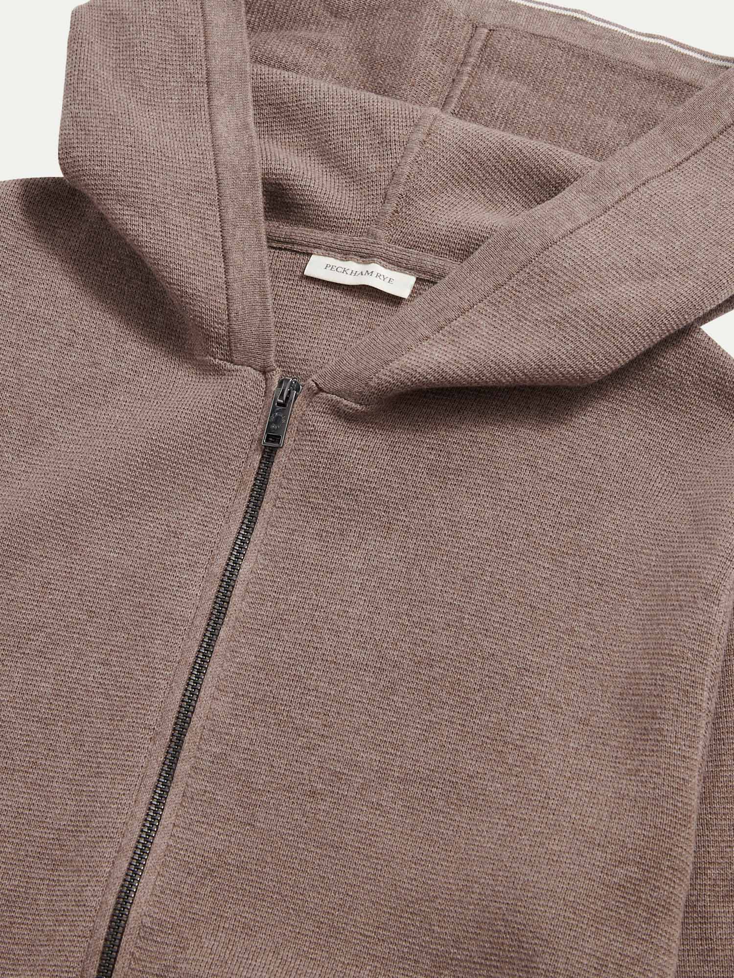 Peckham Rye Milano Knit Iron Zip-Up Hoodie