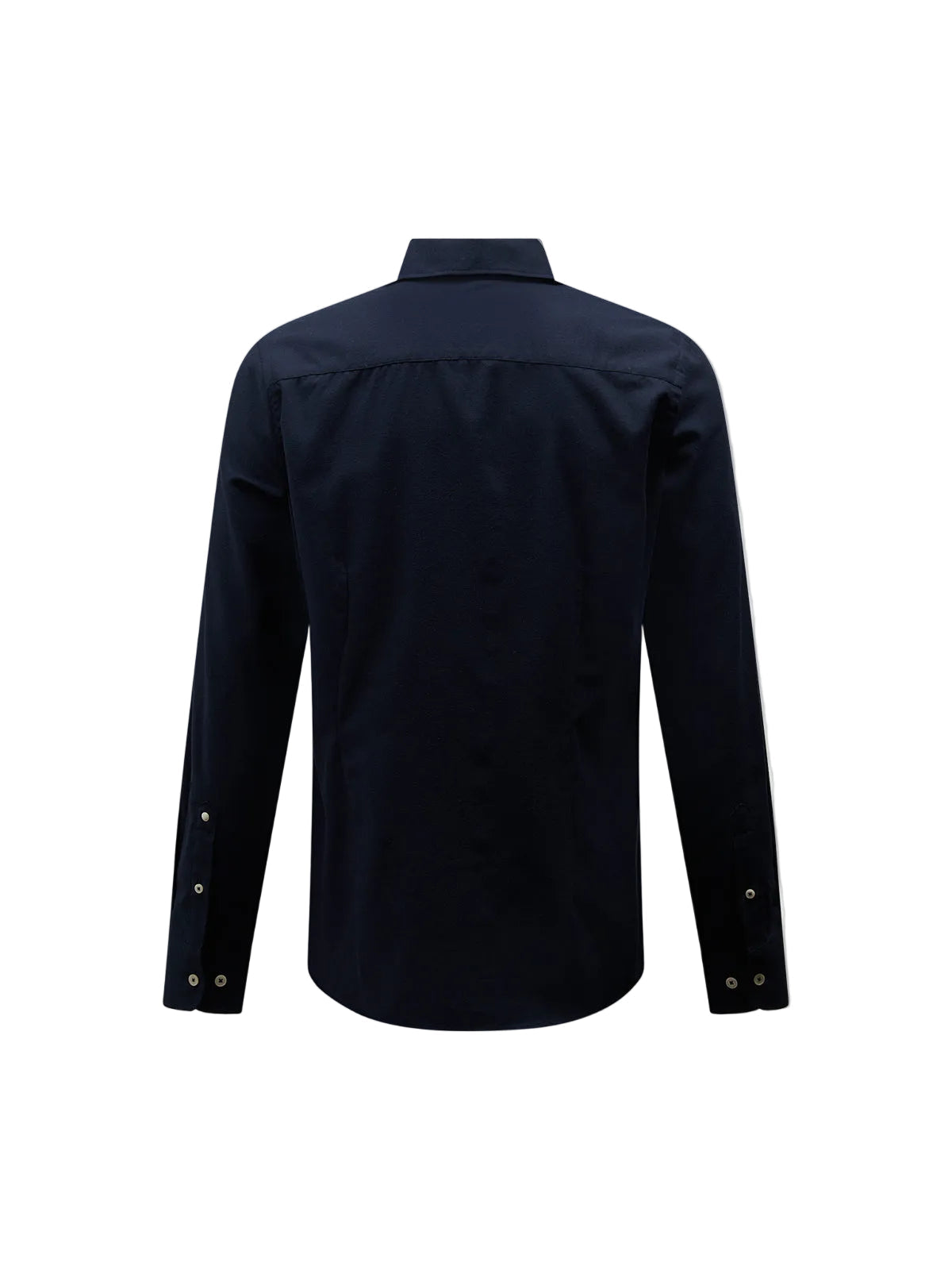 Peckham Rye Herringbone Spread Dark Sapphire Navy Flannel Shirt